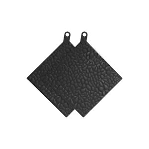 Silikon Nihale 2 Adet, Desenli Model 16 X 16 Cm, Kavanoz Kapağı Açma Kaydırmazı, Fırın Tutacağı