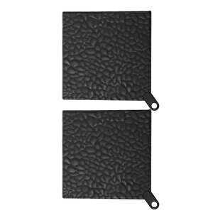 Silikon Nihale 2 Adet, Desenli Model 16 X 16 Cm, Kavanoz Kapağı Açma Kaydırmazı, Fırın Tutacağı