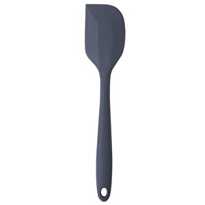 4 Lü Antrasit Yanmaz Yapışmaz Silikon Düz Yassı Spatula Kaşık 3 Adet Ve Siyah Silikon Maşa 1 Adet