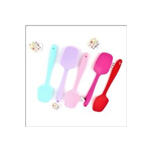 Komple Silikon Düz Spatula 27,5 Cm Asorti