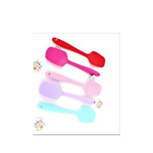 Komple Silikon Düz Spatula 27,5 Cm Asorti
