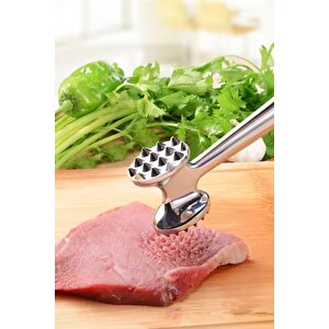 Çift Taraflı Metal Et Döveceği Et Yumuşatıcı Pratik Et Hazırlama Gereci