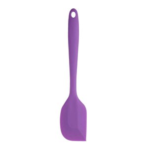 Büyük Boy Yanmaz Yapışmaz Mor Silikon Yassı Spatula Seti 1 Adet
