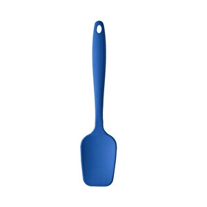 Büyük Boy Yanmaz Yapışmaz  Mavi Düz Ve Antrasit Düz  Silikon Spatula Seti 2 Adet