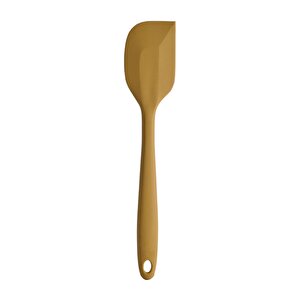 Büyük Boy Yanmaz Yapışmaz Mavi Sarı Silikon Yassı  Spatula Seti 2 Adet