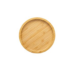 Orta Boy Delikli Pizza Tepsisi Lahmacun Tepsisi 32 Cm Ve Bambu Yuvarlak Pizza Tabağı 30 Cm