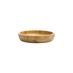 Yuvarlak Bambu Orta Boy Çok Amaçlı Kase, Bambu Çerezlik, Sunum Tabağı 16 Cm Orta Boy Sunum 2 Adet