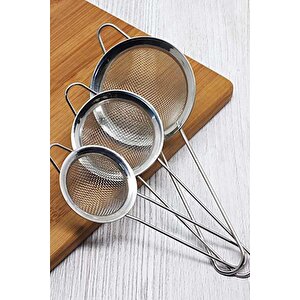 Çay Bitki Çayı Süzgeç 3 Lü Paket Farklı Boylarda
