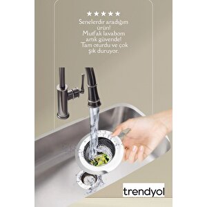11.5 Cm Büyük Boy Paslanmaz Çelik Lavabo Süzgeci - Evye Süzgeci 11.5 Cm