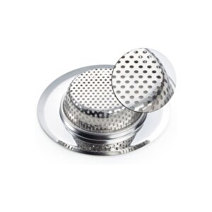 11.5 Cm Büyük Boy Paslanmaz Çelik Lavabo Süzgeci - Evye Süzgeci 11.5 Cm
