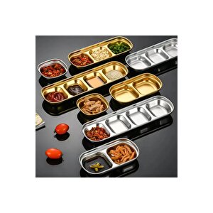 Metal Ikili - Mini Salata, Kahve Yanı Lokumluk, Sunum Kasesi, Sosluk, Çerezlik, Kahvaltılık - 4 Adet
