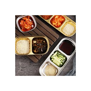 Metal Ikili - Mini Salata, Kahve Yanı Lokumluk, Sunum Kasesi, Sosluk, Çerezlik, Kahvaltılık - 6 Adet