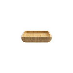 Kare Bambu Küçük Boy Çok Amaçlı Kase, Bambu Çerezlik, Sunum Tabağı 12 Cm