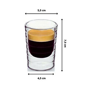 Yeni Stil Ekspresso Fincanı, Çay,meşrubat,latte,kahve Bardağı 160 Ml 4 Adet - 2916