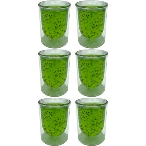Çift Cidarlı Cam,kahve,latte,ekspresso,meşrubat 250 Ml Bardak Seti 6 Adet 2127