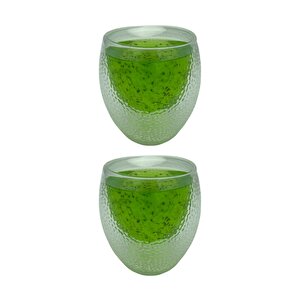 Çift Cidarlı Buzlu Kahve,latte,çay Bardağı Seti -250 Ml Cam Kupa Seti 2 Adet 2220