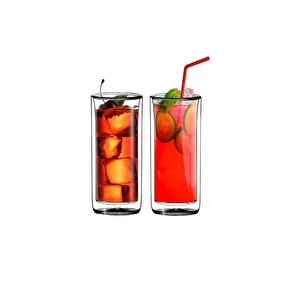 Uzun Cam Su,latte,meşrubat,smoothie  Bardağı Seti 270 Ml 6 Adet 2325