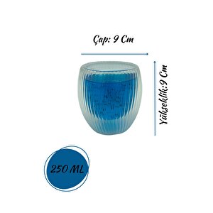 Çift Cidarlı Cam,kahve,latte,ekspresso,meşrubat 250 Ml Bardak Seti 2 Adet 2321
