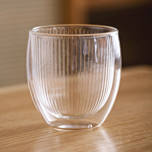 Çift Cidarlı Cam,kahve,latte,ekspresso,meşrubat 250 Ml Bardak Seti 2 Adet 2321