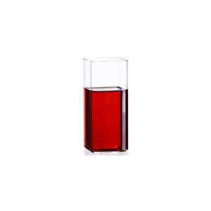 Yeni Stil Kare Cam Latte,kahve,meşrubat,smoothie Bardağı 400 Ml 3 Adet
