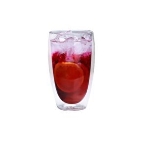 Cidarlı Büyük Cam Meşrubat,kokteyl,latte 420 Ml Bardak  Seti 6 Adet 2773
