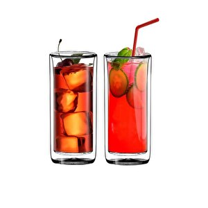 Uzun Cam Su,latte,meşrubat,smoothie  Bardağı Seti 270 Ml 3 Adet 2325