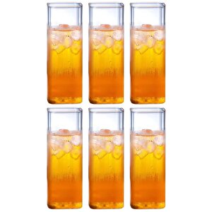 Yeni Stil Kare Cam Latte,kahve,meşrubat,smoothie Bardağı 450 Ml Çeyiz Listesi 6 Adet