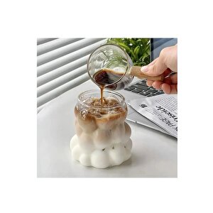 Yeni Stil Borosilikat Üzüm Şekilli Cam Bardak, Latte, Meşrubat, Bubble Bardak 300 Ml 2 Adet - 2431