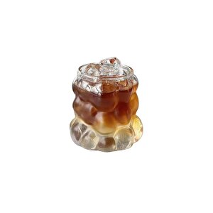 Yeni Stil Borosilikat Üzüm Şekilli Cam Bardak, Latte, Meşrubat, Bubble Bardak 300 Ml 2 Adet - 2431