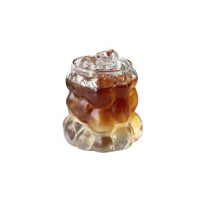 350 Ml Üzüm Bubble Cam Bardak Nescafe, Latte, Meşrubat Bardağı Çeyiz Listesi 6 Adet - 2431