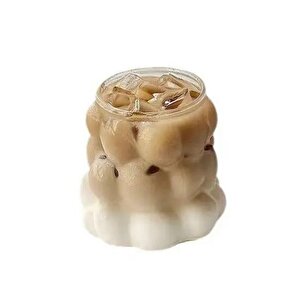 Yeni Stil Borosilikat Üzüm Şekilli Cam Bardak, Latte, Meşrubat, Bubble Bardak 300 Ml 4 Adet - 2431