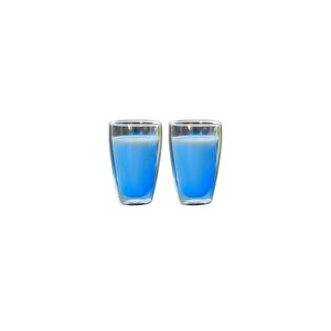 Yeni Stil Çift Cidarlı Uzun Bardak 400 Ml Su, Meşrubat, Nescafe, Latte Bardağı 2 Adet - 2258