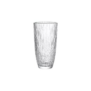 Buzlu Çizgili Tasarım Cam Su,meşrubat,latte,kahve,smoothie Bardağı 4 Adet -350 Ml-4360