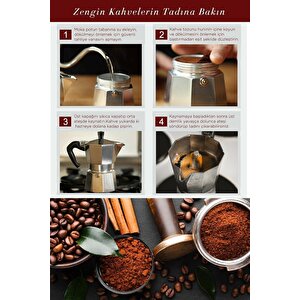 Moka Pot Express- Espresso Kahve Demleme Makinesi 6 Kişilik - Espresso Kahve Demleme 6 Cup