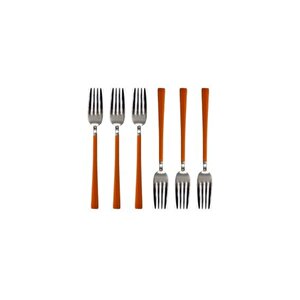 Parlak Gümüş Turuncu Pasta Tatlı Kaşık-çatal-çay Kaşığı Seti, 18 Adet Gümüş