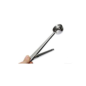 Klipsli Kahve Ölçeği Yaylı Paslanmaz Çelik, 10 Ml Kaşıklı