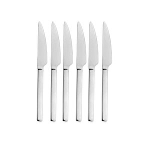 Parlak Gümüş Pasta Tatlı Kaşık-çatal-bıçak Seti, Paslanmaz Çelik Kaşık-çatal-bıçak Seti 18 Adet