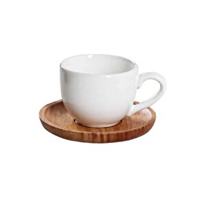 6 Adet Bambu Çay Tabağı Altlığı Yuvarlak - Fincan Altlığı