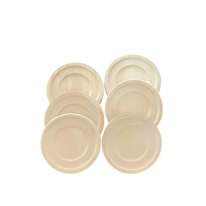 6 Adet Bambu Çay Tabağı Altlığı Yuvarlak - Fincan Altlığı