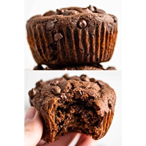 Kırmızı 12'li Silikon Mini Browni Kalıbı - Muffin Kalıbı 12 Adet Cupcake Kek Kalıbı