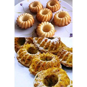 Antrasit 18'li Silikon Mini Kek Kalıbı - Muffin Kalıbı 18 Adet Göbekli Kek Kalıbı
