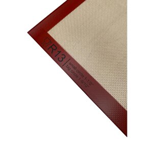 1. Sınıf Isıya Dayanıklı Hamur Pişirme Altlığı Ve Ölçülü Hamur Açma Matı 45 Cm X 65 Cm Siyah