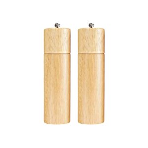 Bambu Ahşap Gövdeli Tuz Karabiber Değirmeni Baharat Öğütücüsü 21 Cm - 2 Adet - 378