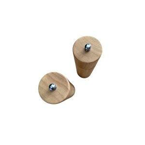Bambu Ahşap Gövdeli Tuz Karabiber Değirmeni Baharat Öğütücüsü 21 Cm - 2 Adet - 378