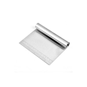 Siyah Silikon Ölçülü Çok Amaçlı Hamur Açma Matı 45 Cm X 65 Cm Ve Ölçülü Çelik Hamur Kesme Spatulası