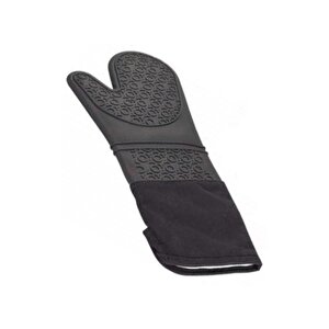 2'li Set 45x65 Cm Silikon Hamur Açma Matı Ve Gri Silikon Yanmaz Mutfak Fırın Eldiveni