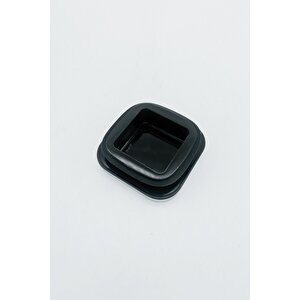 Vakum Krom Kapaklı Kare Cam Kavanoz 6,5x15,5 Cm - 450 Ml Cam Baharatlık Saklama Kabı 6 Adet