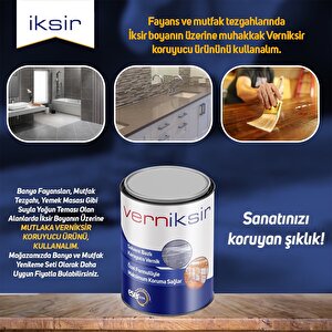 Eser Boya İksir Su Bazlı Evsel Dönüşüm Boyası 1 Litre Siyah (mobi̇lya - Fayans - Tezgah - Dolap- Plasti̇k - Cam) Siyah