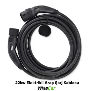 Wi̇secar 22kw Elektri̇kli̇ Araç Şarj Kablosu – 5 Metre | Ti̇p-2 | 32a | Hizli & Güveni̇li̇r Şarj