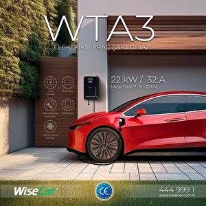 Wisecar Wta 22kw Elektrikli Araç Şarj Cihazı Ev Wallbox Type 2